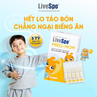 Men vi sinh Bào tử lợi khuẩn LiveSpo Pregmom - cho bé Táo bón, Biếng ăn, Rối loạn tiêu hóa / Hộp 20 Ống LSP