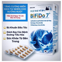 MEN VI SINH Bifido 7+ Bổ sung 7 chủng lợi khuẩn, dành cho người viêm đại tràng, táo bón ..Hộp 30 viên