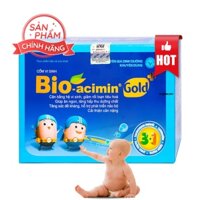 Men vi sinh Bio Acimin Gold Plus, thực phẩm cho bé ăn ngon, tốt hệ tiêu hóa, hộp 30 gói cốm