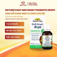 Men vi sinh bổ sung lợi khuẩn Nature's Way Kids Smart Probiotic Drops hỗ trợ hệ tiêu hóa cho bé 20ml