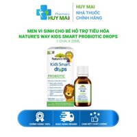 Men vi sinh cho bé hỗ trợ tiêu hóa Nature's Way Kids Smart Probiotic Drops Chai 20ml