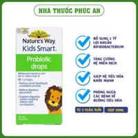 Men vi sinh cho bé Nature's Way Kids Smart Drops Probiotic 20ml giúp hỗ trợ tiêu hoá, tăng cường miễn dịch