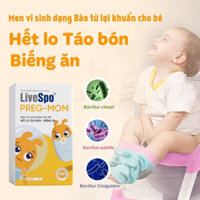 Men vi sinh cho Bé Táo Bón, Biếng Ăn, Rối Loạn Tiêu Hóa - LiveSpo PREGMOM 3 tỷ bào tử lợi khuẩn