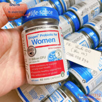 Men vi sinh cho phụ nữ life space urogen probiotic for women 40 viên, men women lifespace úc