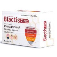 Men vi sinh dạng ống Blactis ZinC bổ sung 4 tỷ lợi khuẩn và kẽm giúp cải thiện hệ tiêu hóa khỏe mạnh, hộp 20 ống x 5ml