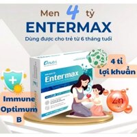 Men Vi Sinh dạng uống Entermax chứa 4tỷ bào tử lợi khuẩn giảm rối loạn tiêu hóa tăng đề kháng đường ruật hộp 10 ống