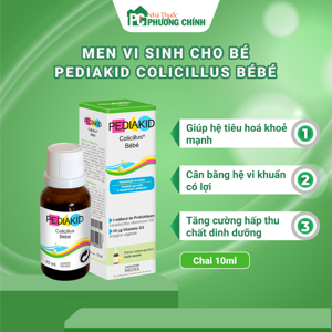Men vi sinh giọt cho trẻ sơ sinh Pediakid Colicillus Bébé 10 ml