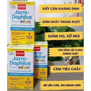 Men vi sinh Jarro – Dophilus Probiotics Infant - Hỗ trợ tiêu hóa, đẩy đờm (Cho bé từ 0-6 tháng)