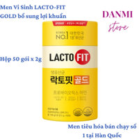 Men Vi Sinh LACTO-FIT GOLD Bổ Sung Lợi Khuẩn Cải Thiện Đường Ruột Khỏe Mạnh hộp 50 gói x 2g