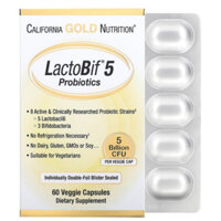 Men vi sinh LactoBif 5 hộp 60 viên California Gold Nutrition