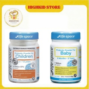 Men vi sinh Life Space Men Probiotic Powder trẻ 6 tháng 40g