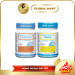 Men vi sinh Life Space Men Probiotic Powder trẻ 6 tháng 40g