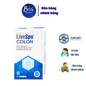 Men Vi Sinh Livespo Colon Bổ Sung Bào Tử Lợi Khuẩn Giảm Viêm Đại Tràng (Hộp 20 Ống)