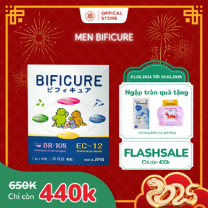 Men vi sinh nhật bản Bificure - hỗ trợ điều trị táo bón viêm đại tràng