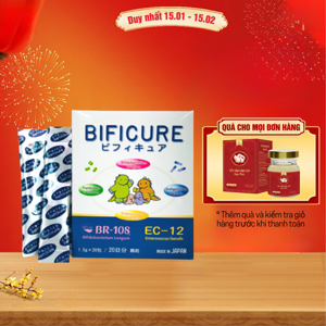 Men vi sinh nhật bản Bificure - hỗ trợ điều trị táo bón viêm đại tràng
