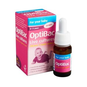 Men vi sinh Optibac Probiotics hồng 30 gói- Trị táo bón cho trẻ sơ sinh, bà bầu