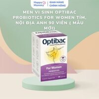 Men vi sinh OptiBac Probiotics For Women Tím của Anh (30/90 viên)
