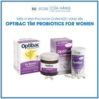 Men vi sinh Optibac tim 30 viên & 90 viên bổ sung lợi khuẩn chăm sóc vùng kín phụ nữ