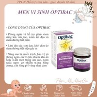 Men vi sinh Optibac tím Optibac Probiotics For Women, UK Anh Quốc cho phụ nữ và mẹ bầu ( lọ 30v - 90v)