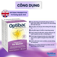Men vi sinh Optibac tím (Optibac For Women ) 90 viên