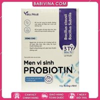 Men Vi Sinh PROBIOTIN 15 Ống | Dành Cho Bé Từ 6 Tháng Tuổi | Bổ Sung Lợi Khuẩn Đường Ruột, Hỗ Trợ Giảm Rối Loạn Tiêu Hóa, Tiêu Chảy Do Đường Ruột | Mua Hàng Chính Hãng Tại Babivina