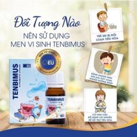 Men vi sinh Tenbimus, Men 10 chủng Châu Âu, Men vi sinh cho trẻ sơ sinh, Men tăng đề kháng - Lọ 10ml