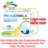 Men Vi Sinh Tiêu Hóa Progermila Bổ Sung Lợi Khuẩn Giảm Rối Loạn Tiêu Hóa, Tiêu Chảy, Táo Bón, Chán Ăn cho người lớn vtrẻ
