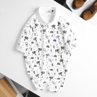 MENFOX - Áo polo nam cao cấp MARC VACATION - Áo thun nam polo có cổ tay ngắn cá sấu kẻ sọc -Áo thun nam đẹp ngầu