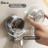 MENG NI Móc treo cốc hút nhà tắm nhựa treo tường Không dấu vết