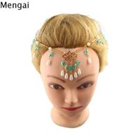 MENGAI Dễ thương Đơn giản Chuỗi trán Bướm Hoa Ngọc Trai Tua Tóc Gậy Cổ Phong Cách Kẹp Tóc Hanfu Tóc Clip Trung Quốc Phong Cách Mũ Nón Trẻ em Kẹp Tóc