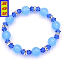 [Mệnh Thủy, Mộc] Vòng Tay Chuỗi Hạt 10 Ly đá Xanh Biển - Kèm Hộp Đựng Cao Cấp - Phong Thủy 868