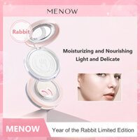 Menow Clear Oil-Control Compact Powder Dưỡng ẩm & Trang điểm làm mờ lâu trôi cho mọi loại da Thân thiện với du lịch
