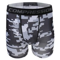 Mens Baselayer Compression Shorts Swimming Trunks Short Tights Athletic Pants - XXL