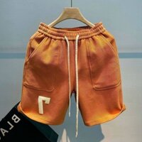 Men's Embroidered Shorts Summer All-Match Fashion Ins Hot Cropped Pants Loose Sports and Leisure Half-Piece Pants Men's Pants Cdma