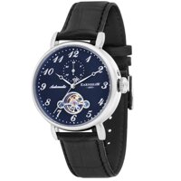 Men's Grand Legacy Automatic ES-8088-03 Blue Leather Self Wind Fashion Watch