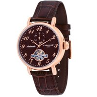 Men's Grand Legacy Automatic ES-8088-05 Brown Leather Hand Wind Dress Watch