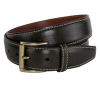 Men's Mignon Garrison Grain Calfskin Feather Edge Belt