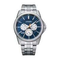 Men's Quartz Stainless Steel Strap, Silver, 22 Casual Watch (Model: AG8340-58L)