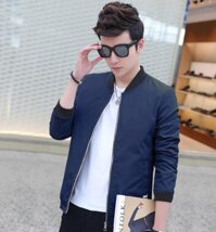 Men’s Slim Fit Lightweight Softshell Flight Bomber Jacket Coat