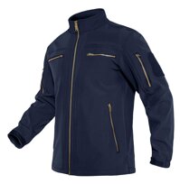 Men's SoftShell Jacket Fleece Lined Water Resistant Tactical Jacket Coat with 6 Zipper Pockets