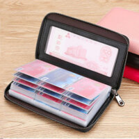 men's wallets female cute wallets wallets long wallets Dây Kéo Đựng Thẻ 60 Khe Cắm Thẻ Dài Dung Tích Lớn Nhiều Khe Cắm Thẻ Hộp Đựng Thẻ Organ Nam Nữ Ví Đa Năng