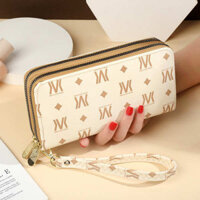 men's wallets Women's wallets long women's wallets female cute wallets Ví Nữ Phong Cách Dài 2023 Phong Cách Mới Châu Âu Mỹ Thời Trang Dung Tích Lớn Đôi Dây Kéo Túi Điện Thoại Di Động In Cổ Tay Ly Hợp Nữ