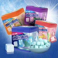 Mentos viên đông lạnh không đường 46 miếng kẹo bạc hà tươi mát, đồ ăn nhẹ trong hộp