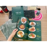 Menu Bìa Bồi Ruột Giấy Đóng Ghim Inox - in nhanh đẹp giá rẻ tại bình thạnh