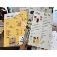 Menu cafe Trung Nguyên formex - Thiện In Kỹ Thuật Số VINADESIGN