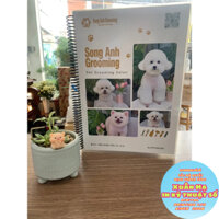 Menu cho spa thú cưng: Giấy C300gsm in 2 mặt , không màng , ép platics, lò xo