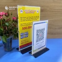 Menu Mica A4 A5 A6 Chữ T Để Bàn