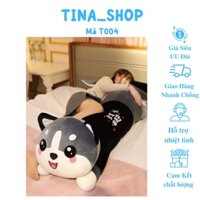 Mèo Bông Husky Gấu Bông Chó Husky Mèo Husky Gấu Bông Chó Alaska Mềm Mịn Co Giãn 4 Chiều Size 1.5m - T004-4