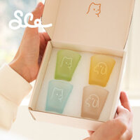 Mèo Con Chó Con Thủy Tinh Shochu Thủy Tinh Nhỏ Rượu Thủy Tinh Nước Uống Thủy Tinh Sake Hộp Quà Tặng