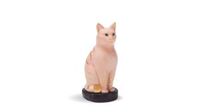 Mèo Đại Cát 17.4 cm - Hồng - Trang trí vàng